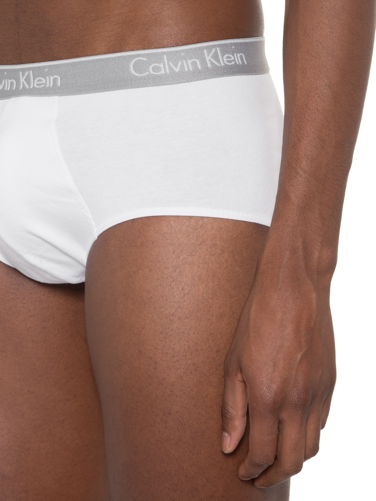 Kit de 2 Cuecas Brief Cotton Branco Calvin Klein Underwear
