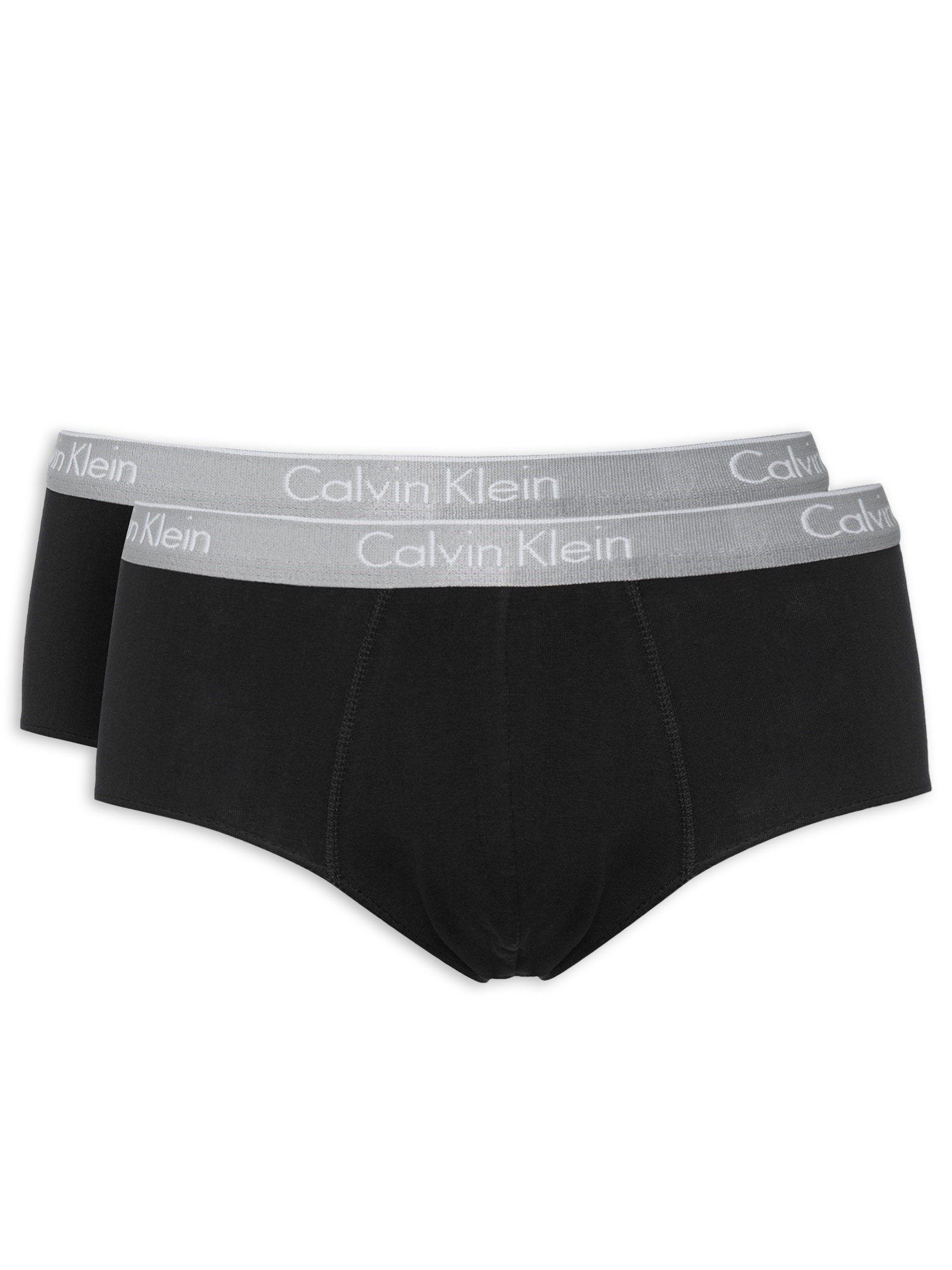 Kit de 2 Cuecas Brief Cotton Preto Calvin Klein Underwear