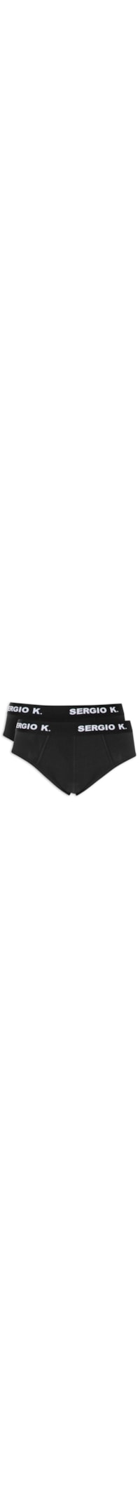 Kit De 2 Cuecas Slip - Preto