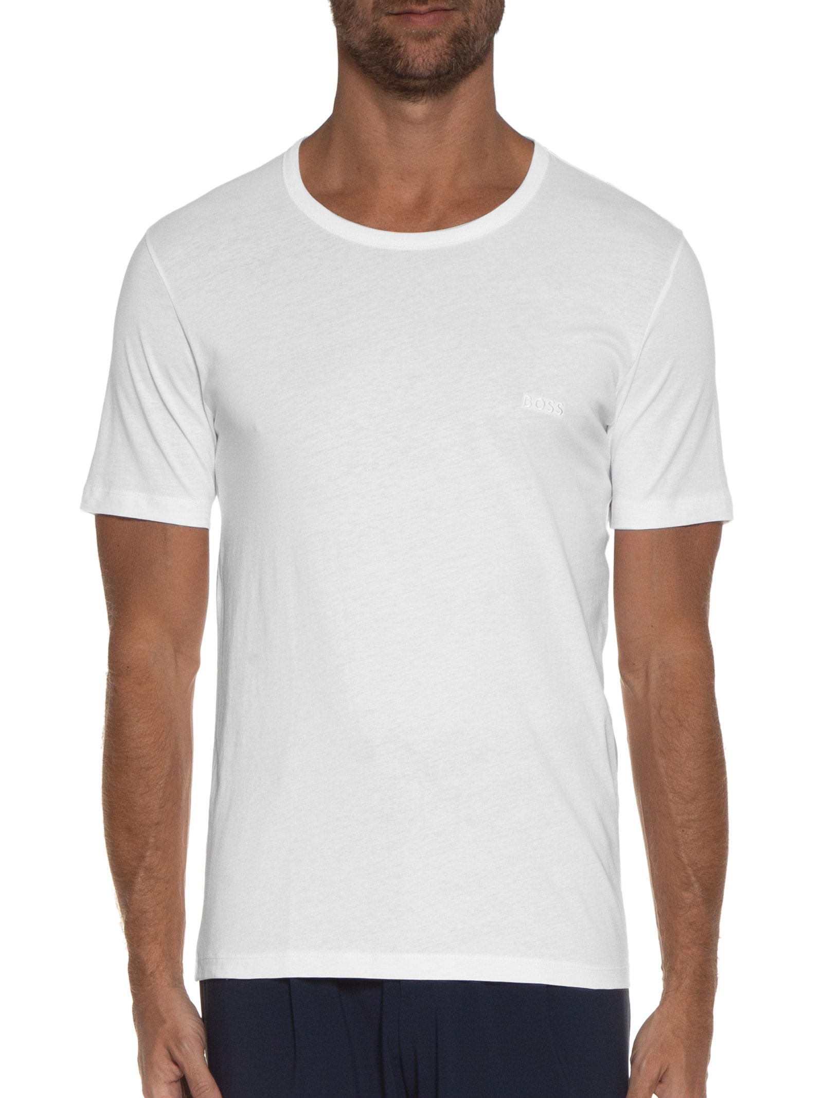 Kit de 3 Camisetas Masculina Classic Branco Boss