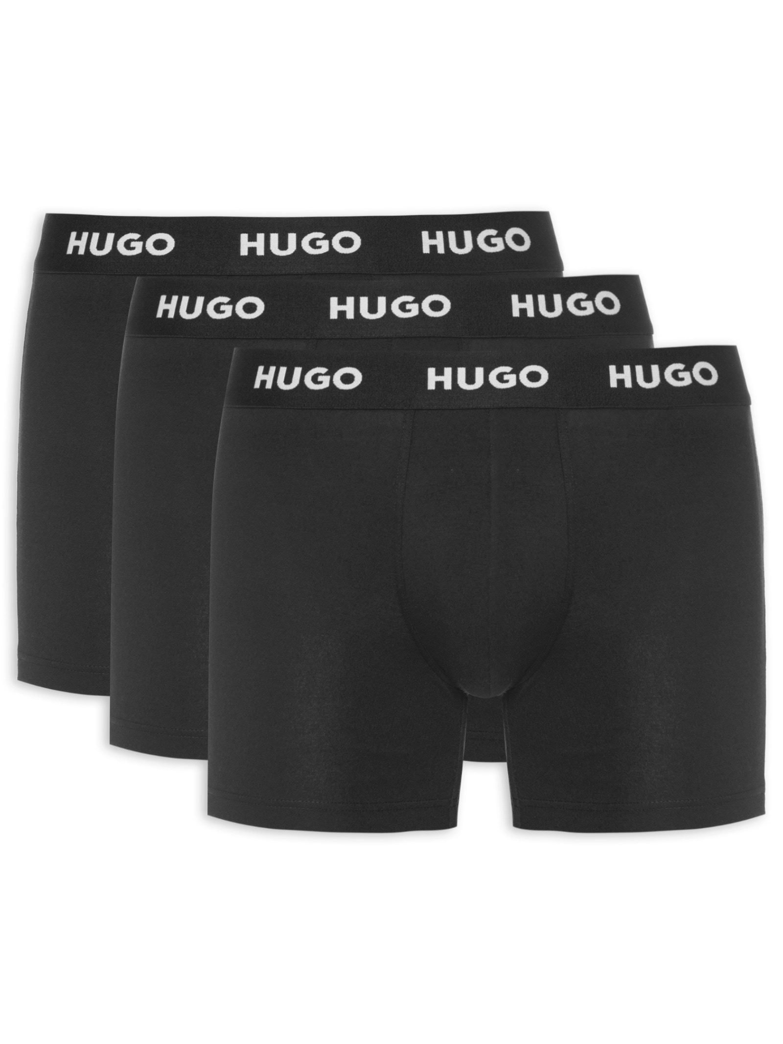 Kit De 3 Cuecas Boxer Br Triplet Pack Preto Hugo