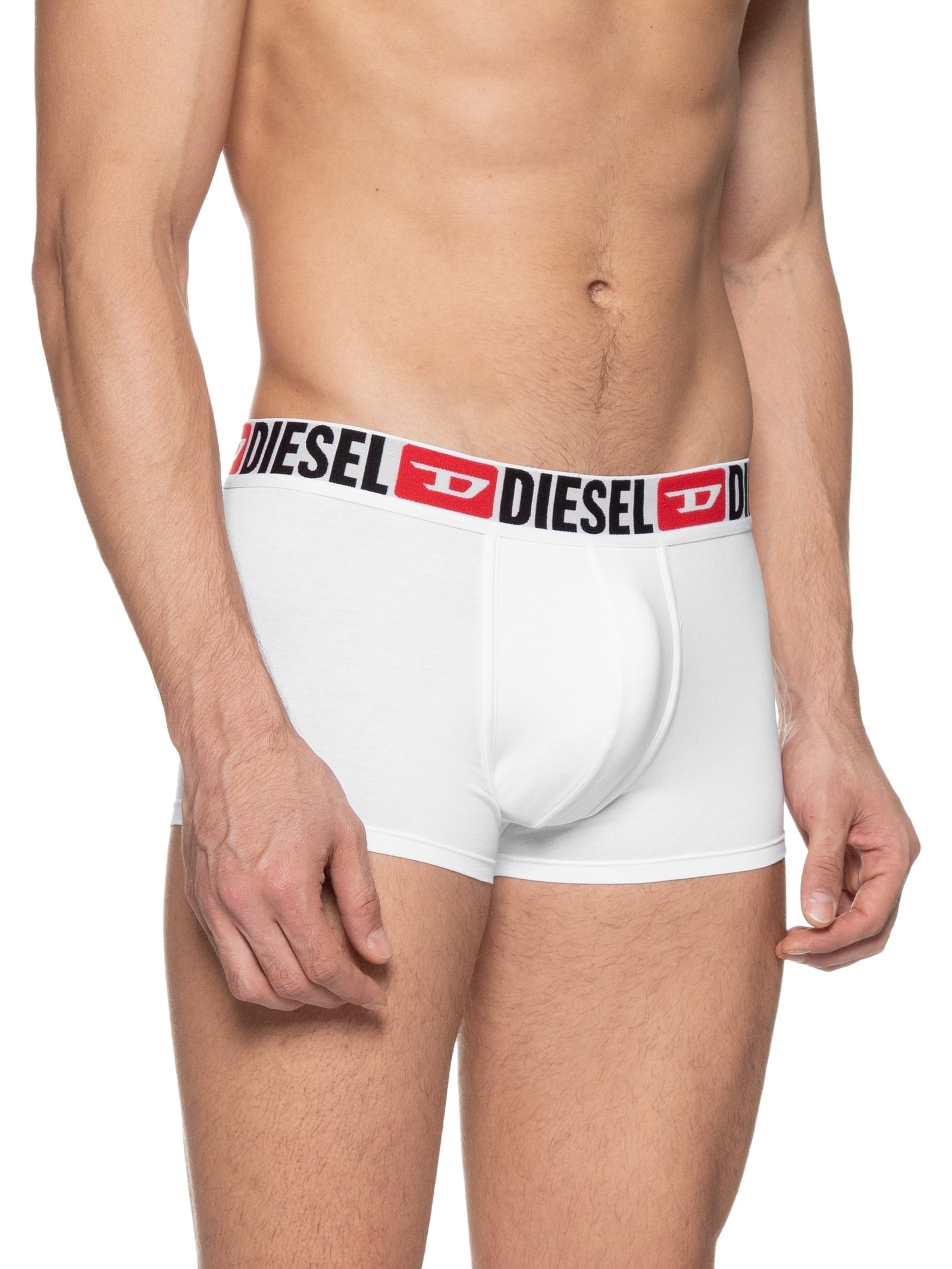 Kit De 3 Cuecas Boxer Branco Diesel