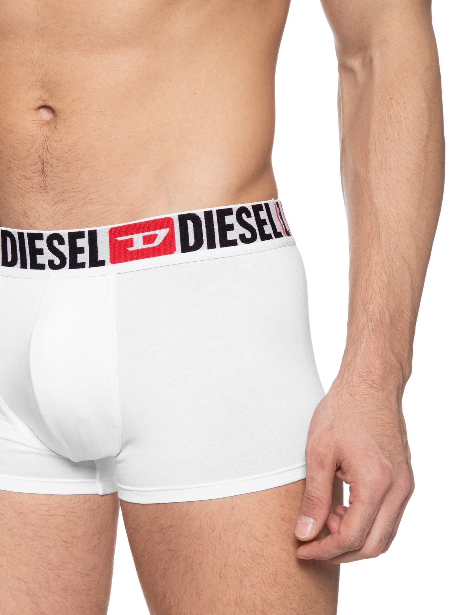 Kit De 3 Cuecas Boxer Branco Diesel