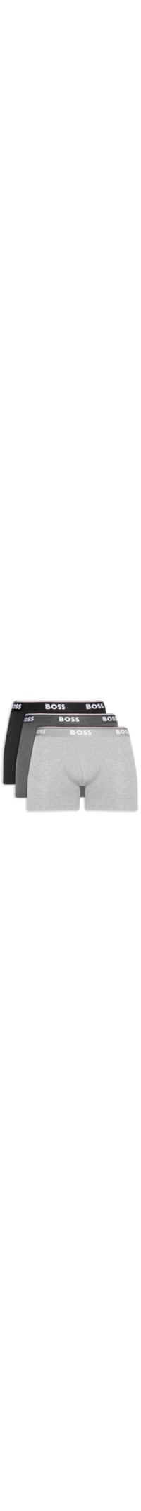 Kit De 3 Cuecas Boxer Power - Cinza