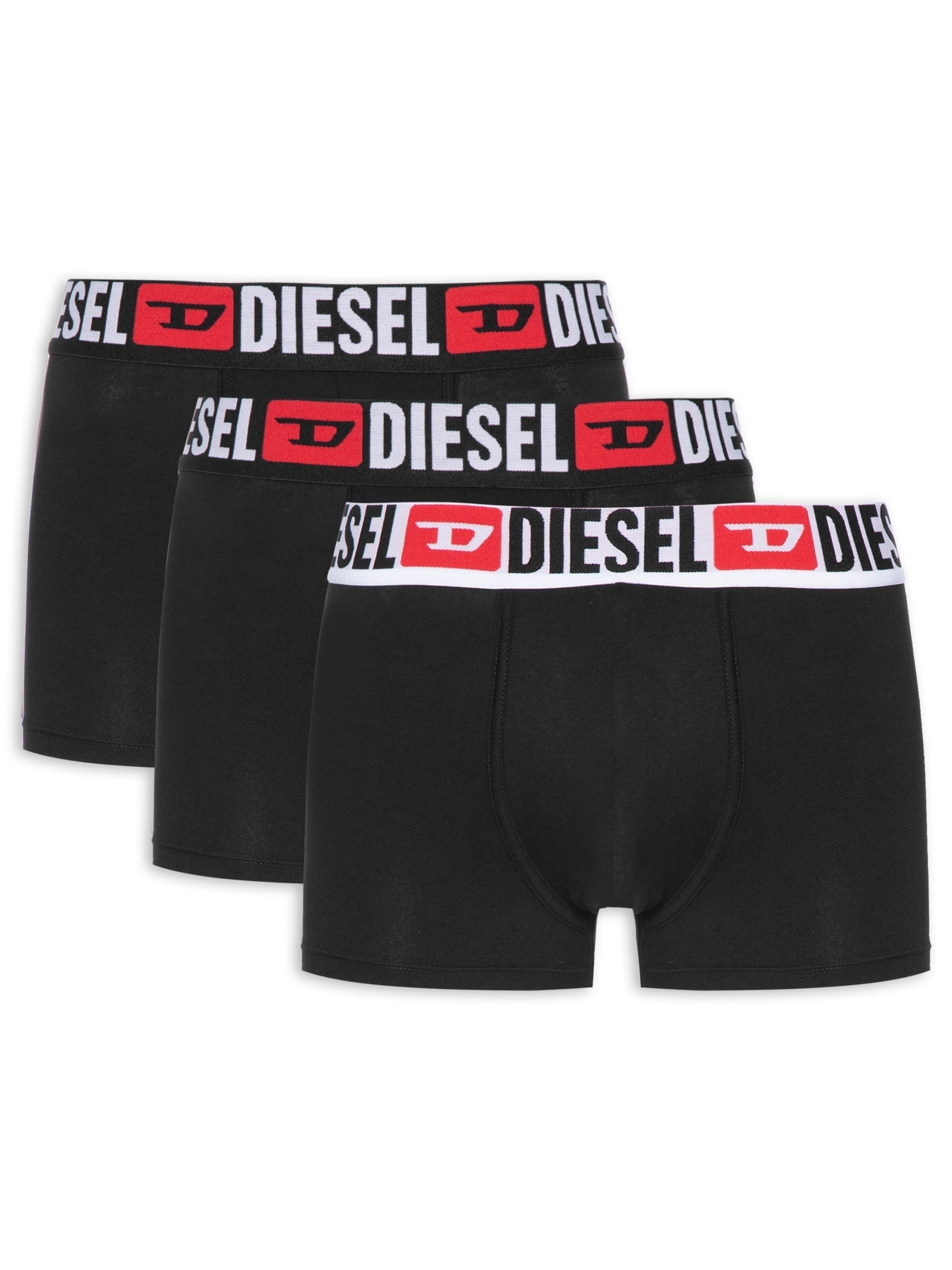 Kit de 3 Cuecas Boxer Preto Diesel