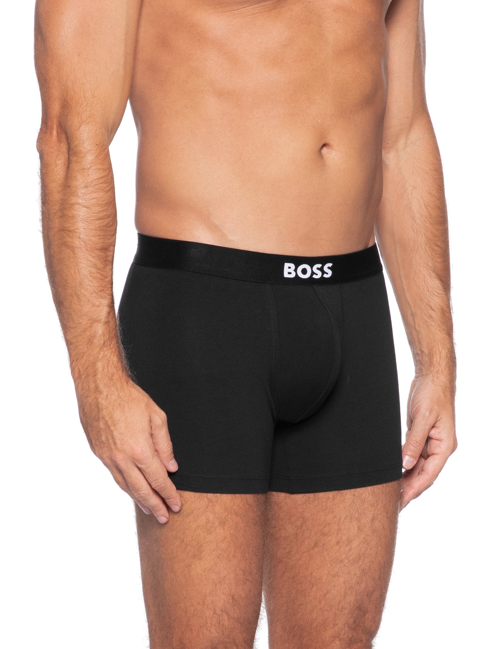 Kit De 3 Cuecas Boxer Preto Boss