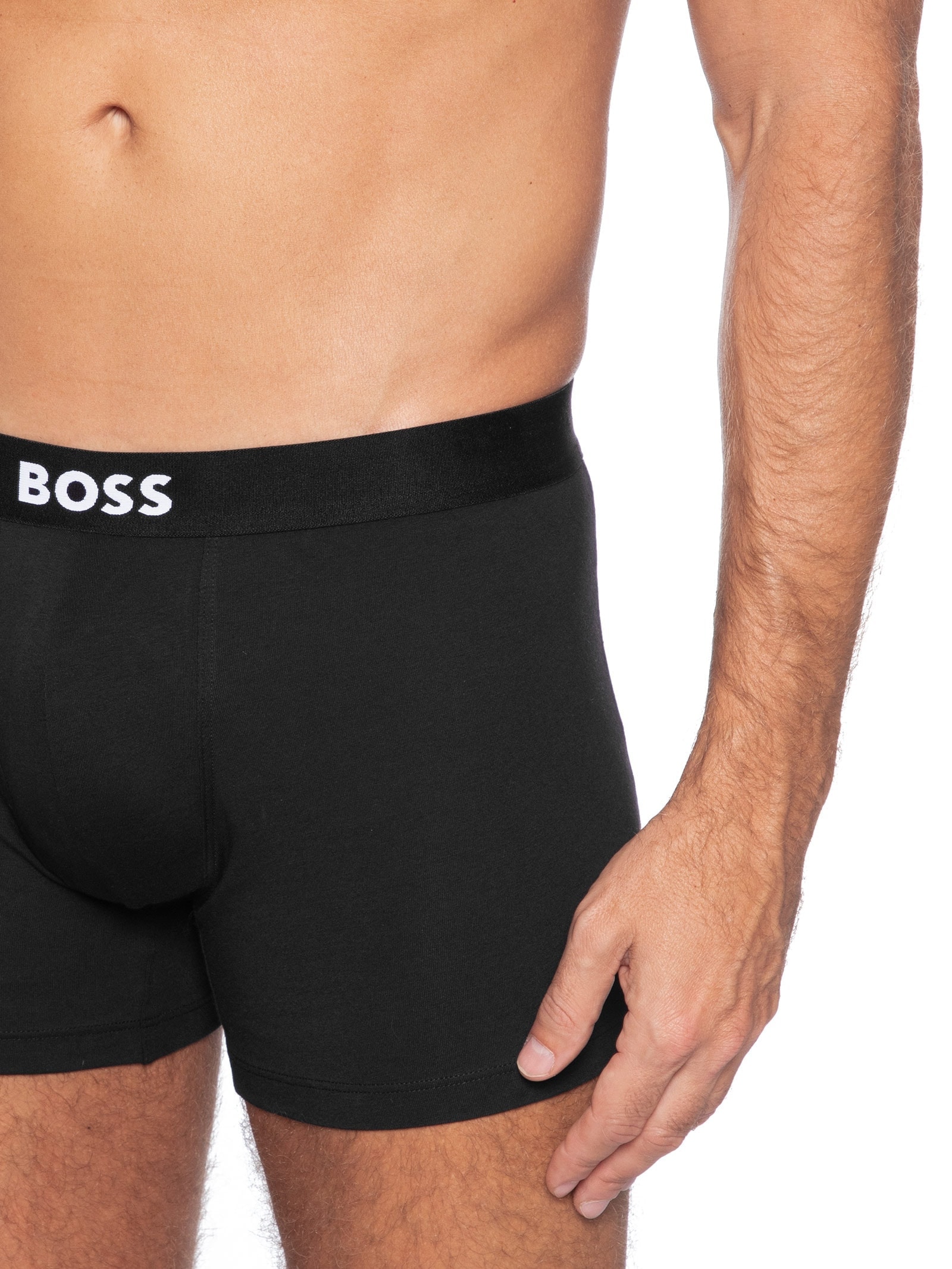 Kit De 3 Cuecas Boxer Preto Boss