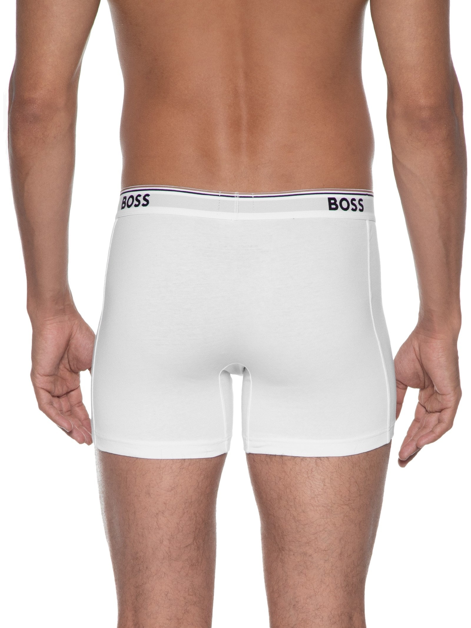 Kit De 3 Cuecas Boxerbr Power Branco Boss