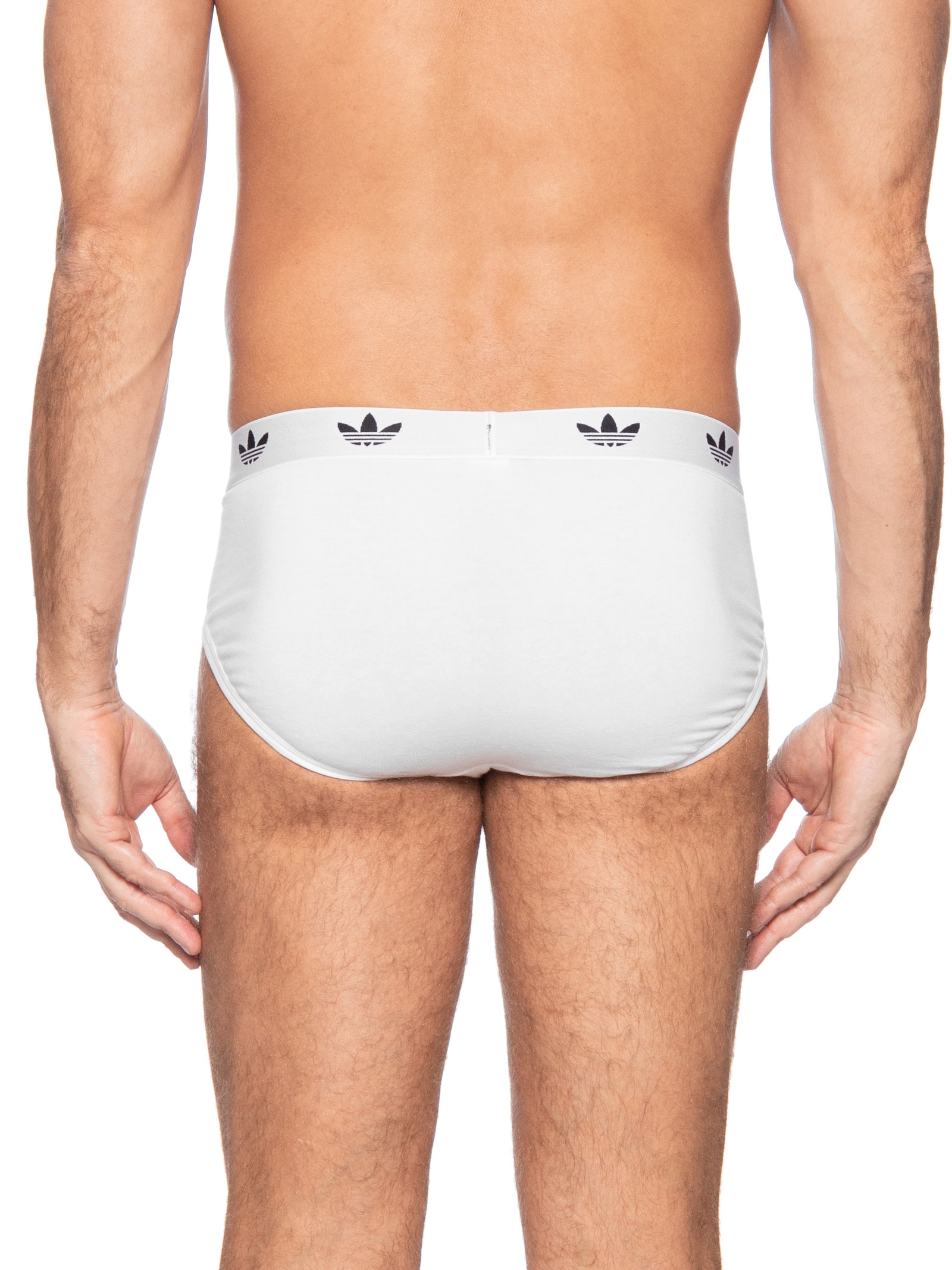 Kit De 3 Cuecas Brief Comfort Flex Cotton Branco Adidas Originals Underwear