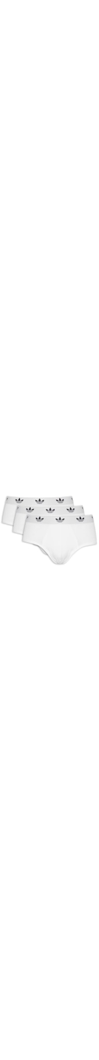 Kit De 3 Cuecas Brief Comfort Flex Cotton - Branco