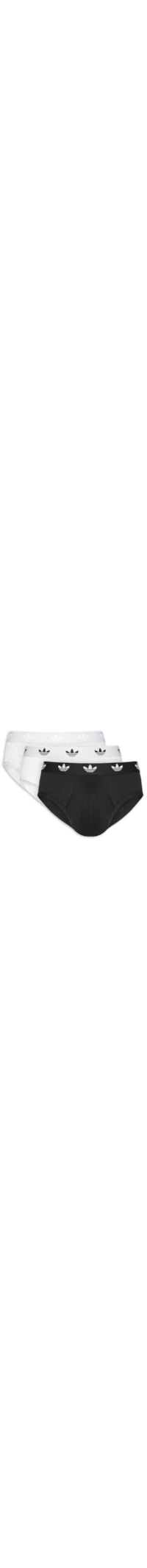 Kit De 3 Cuecas Brief Comfort Flex Cotton - Preto