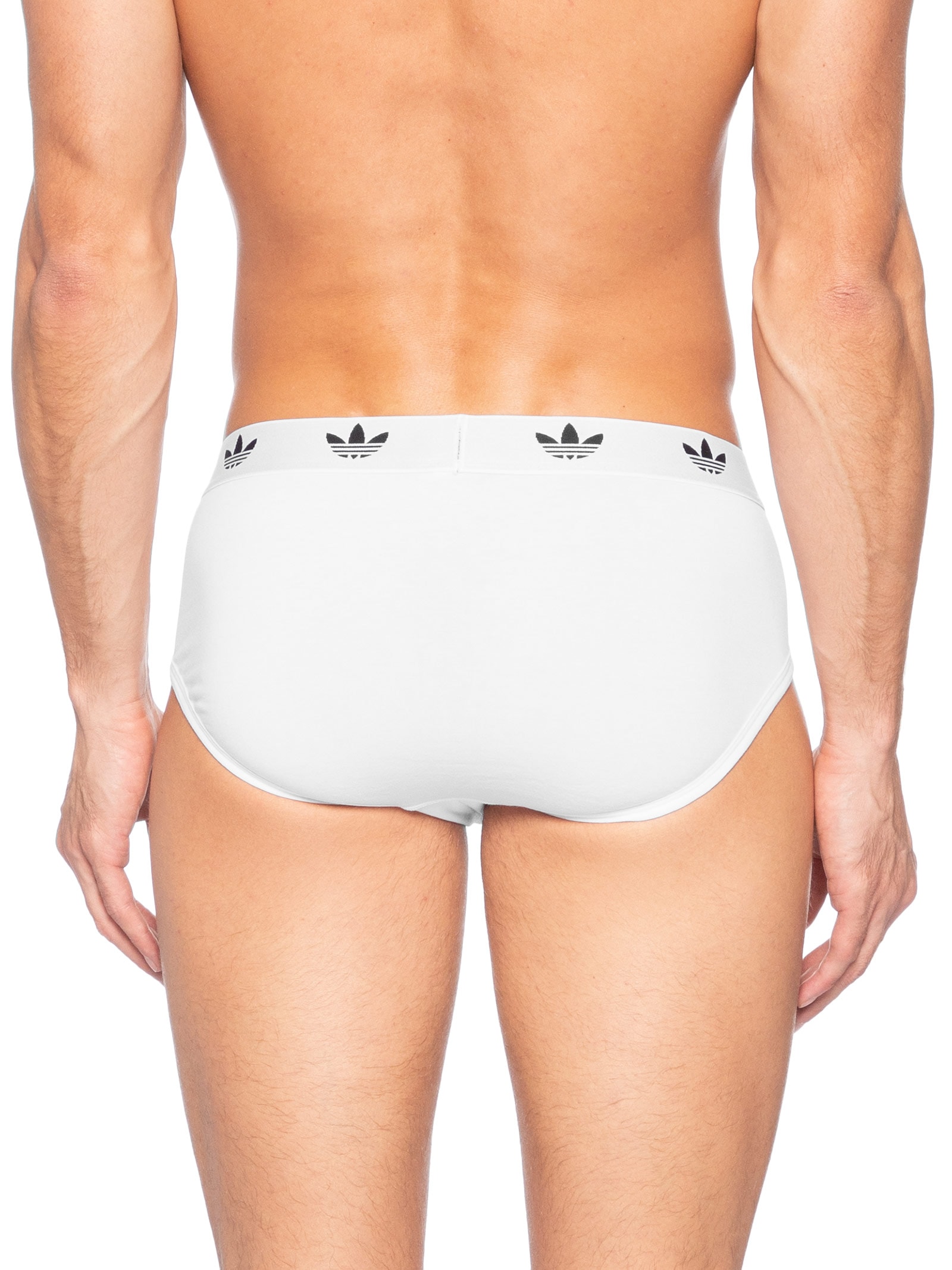 Kit De 3 Cuecas Brief Comfort Flex Cotton Preto Adidas Originals Underwear