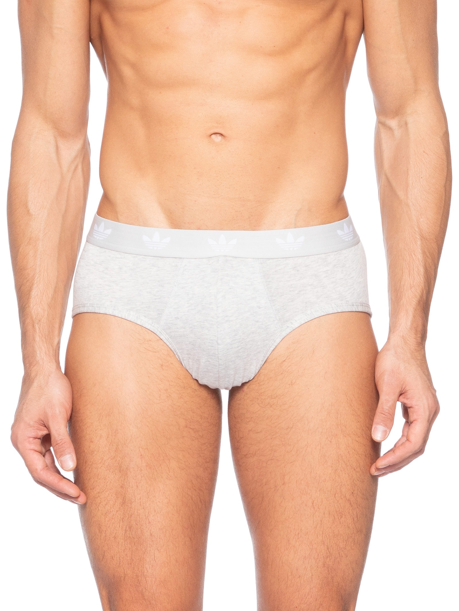 Kit De 3 Cuecas Brief Comfort Flex Cotton Preto Adidas Originals Underwear