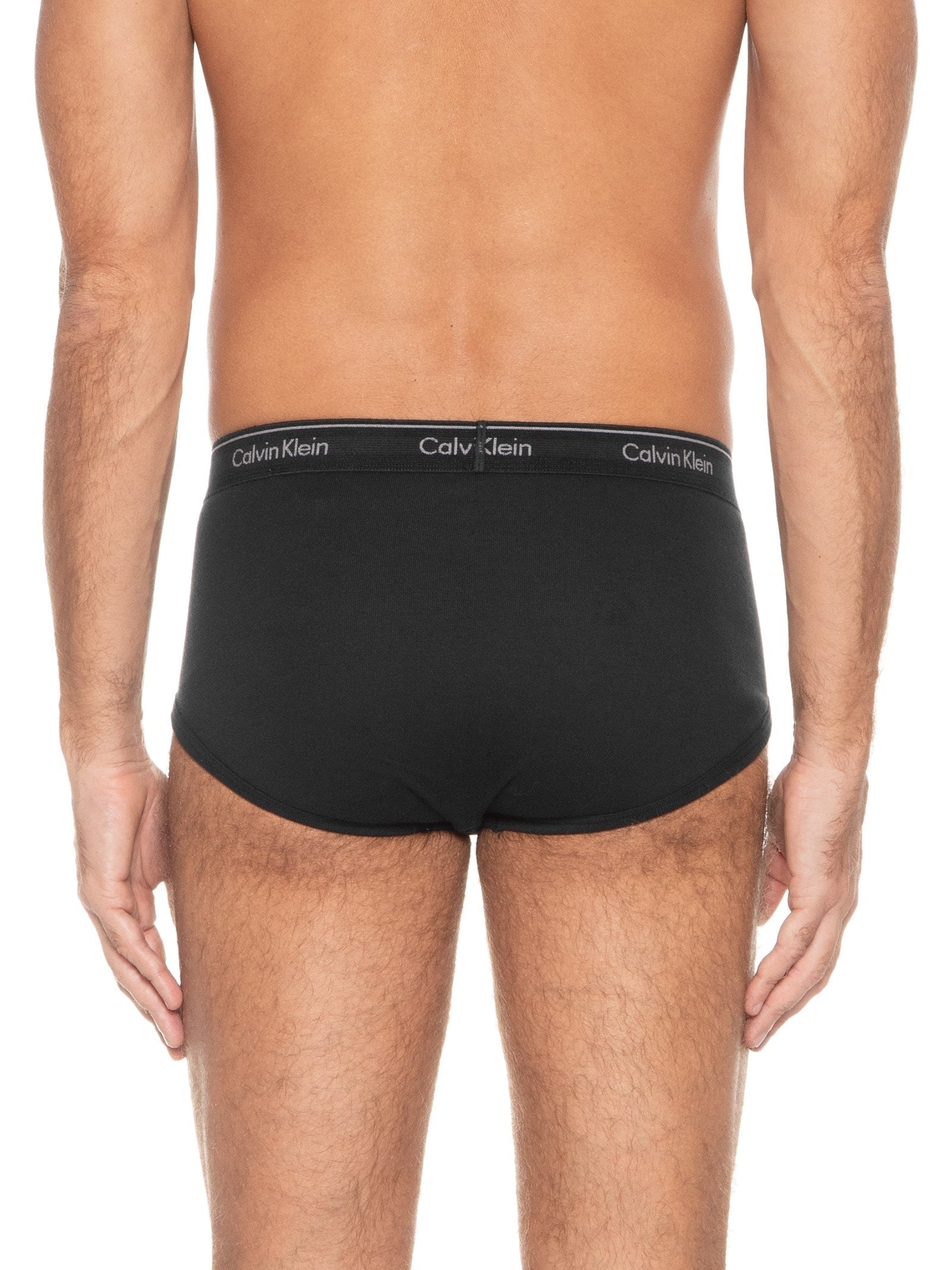 Kit de 3 Cuecas Brief De Cotton Rib Preto Calvin Klein Underwear