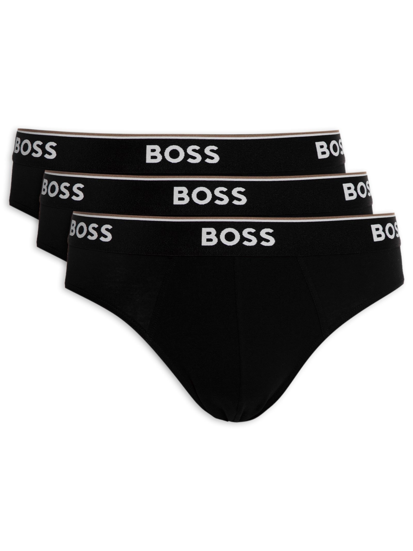 Kit De 3 Cuecas Brief Power Preto Boss