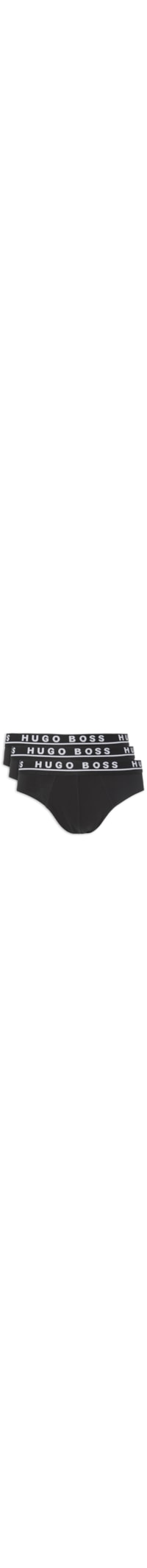 Kit de 3 Cuecas Brief - Preto