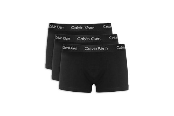 Kit De 3 Cuecas Low Rise Trunk - Preto