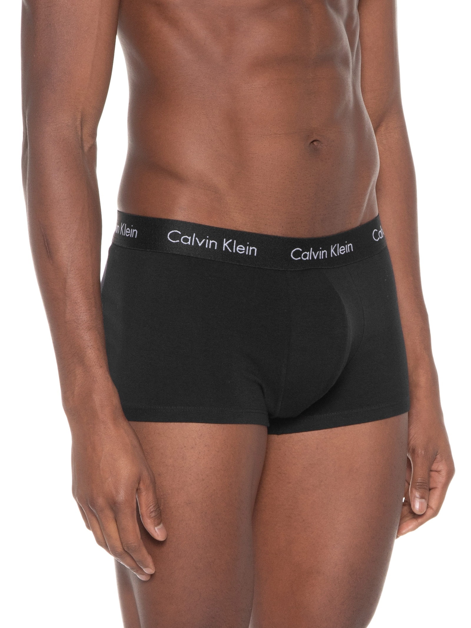 Kit De 3 Cuecas Low Rise Trunk Preto Calvin Klein Underwear