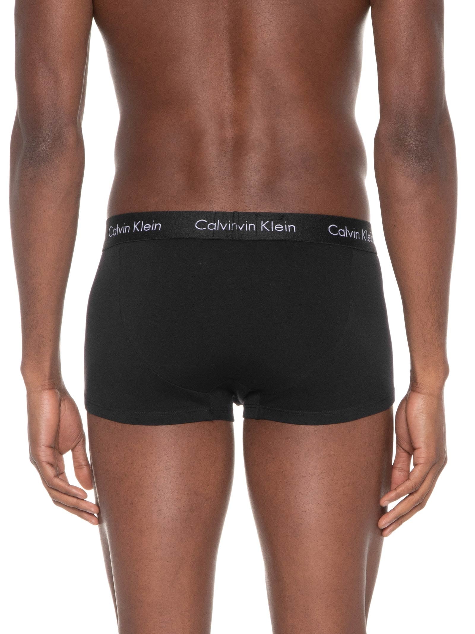 Kit De 3 Cuecas Low Rise Trunk Preto Calvin Klein Underwear