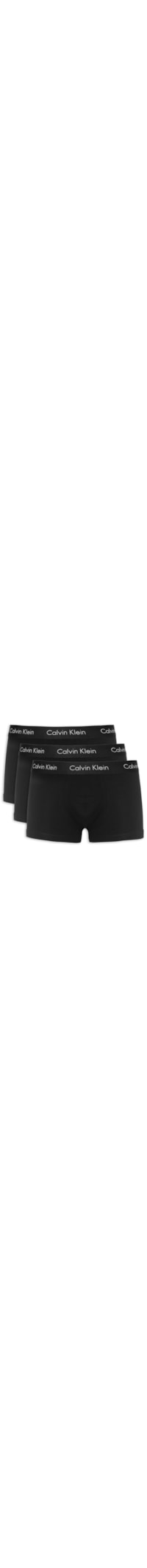 Kit De 3 Cuecas Low Rise Trunk - Preto