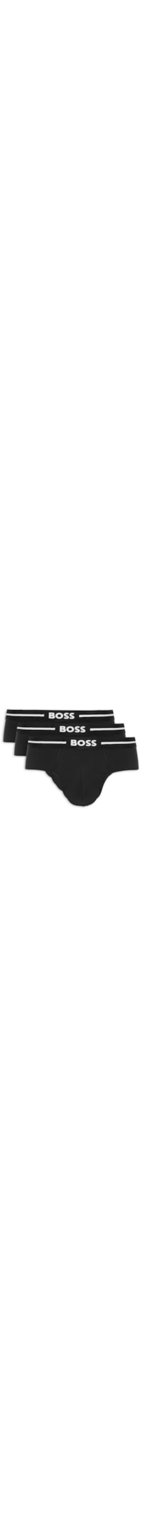 Kit De 3 Cuecas Slip Brief Bold - Preto