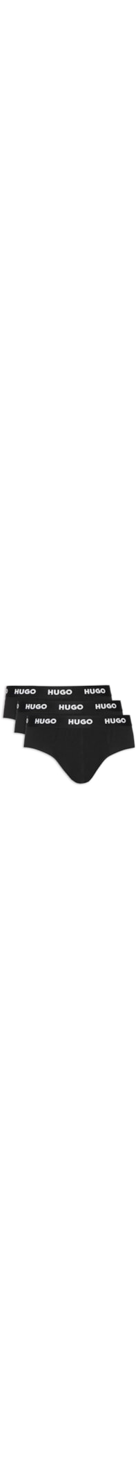 Kit De 3 Cuecas Slip Hipbrief Triplet Pack - Preto