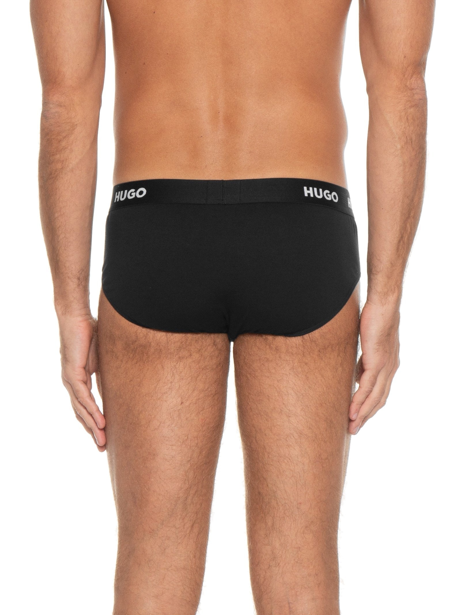 Kit De 3 Cuecas Slip Hipbrief Triplet Pack Preto Hugo