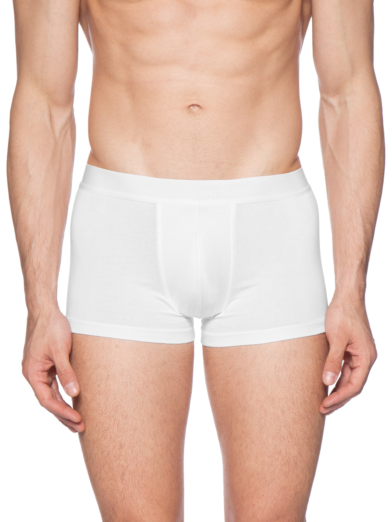 Kit De 3 Cuecas Trunk Boss One Branco Boss