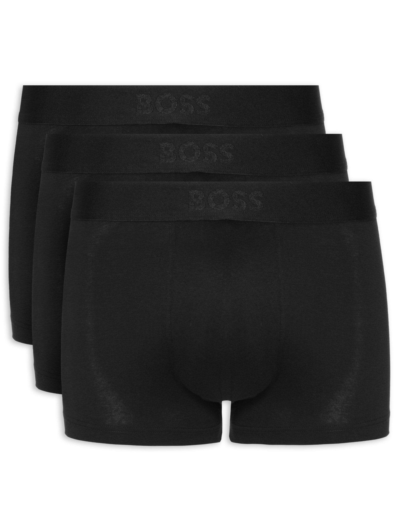 Kit De 3 Cuecas Trunk Boss One Preto Boss