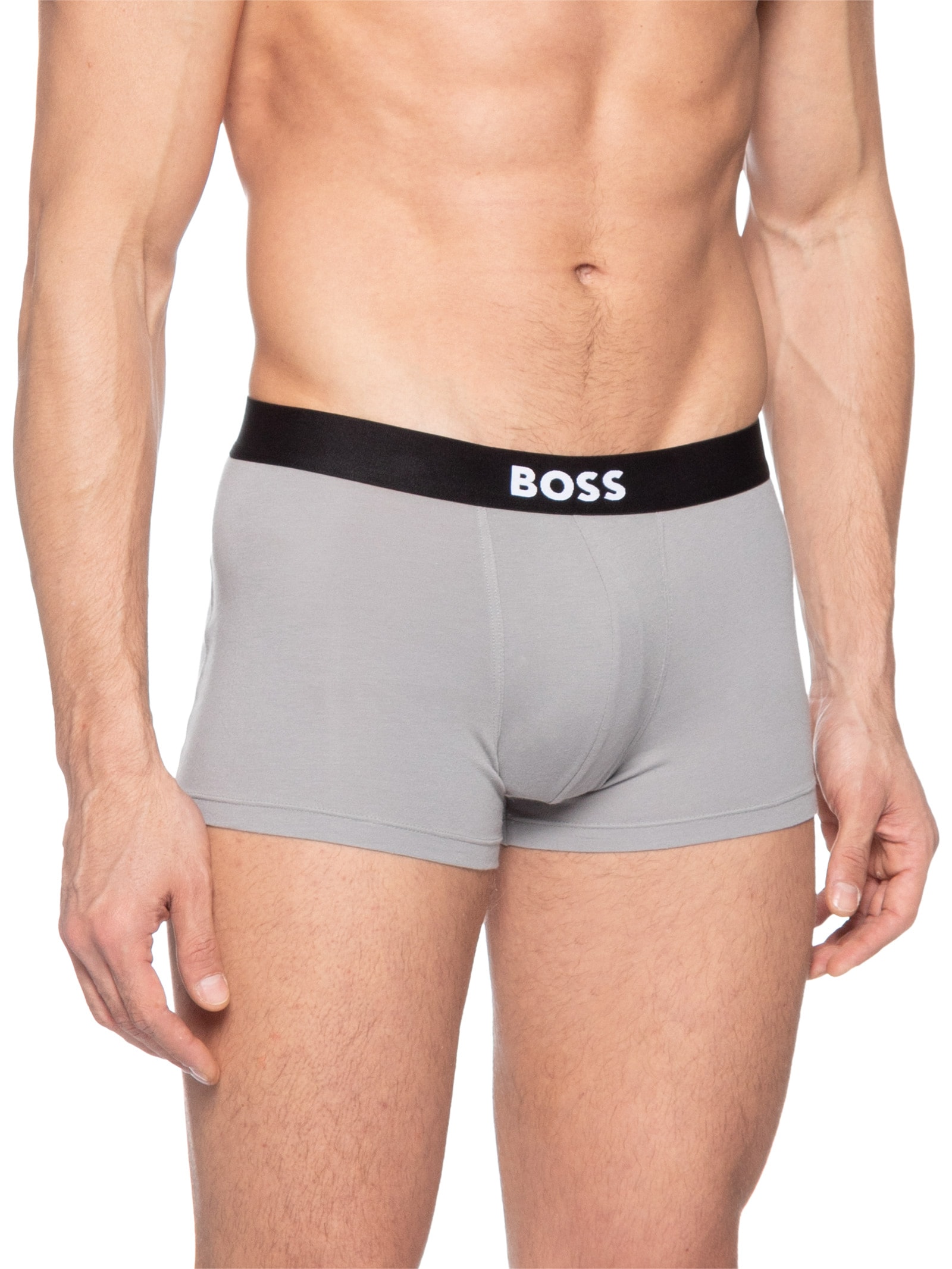 Kit De 3 Cuecas Trunk Cinza Boss