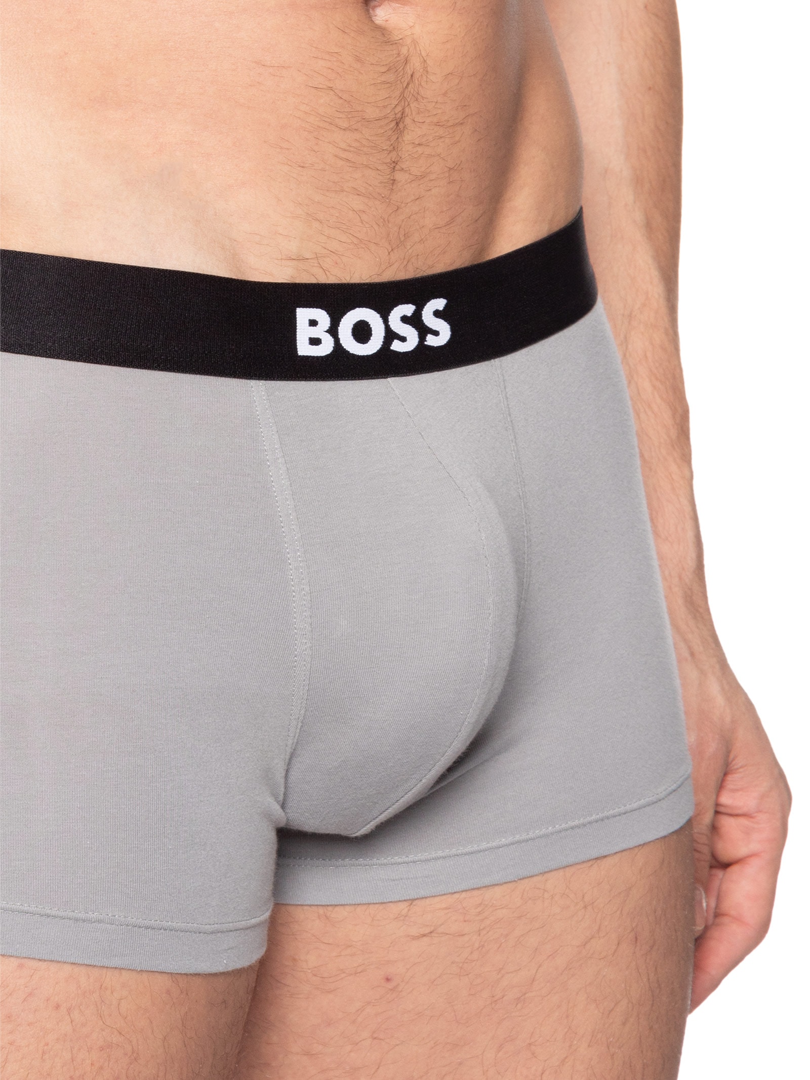 Kit De 3 Cuecas Trunk Cinza Boss