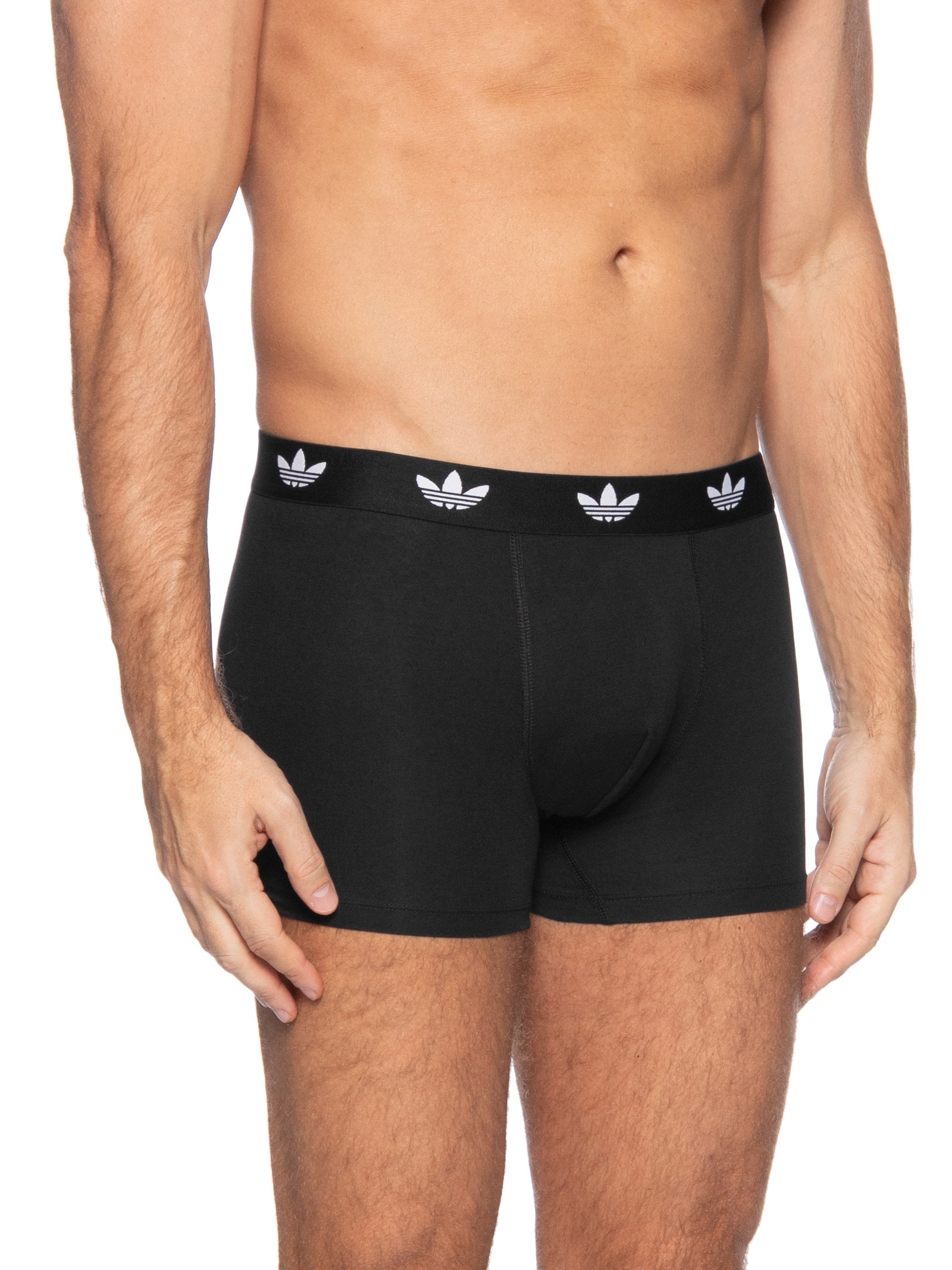 Kit De 3 Cuecas Trunk Comfort Flex Cotton Preto Adidas Originals Underwear