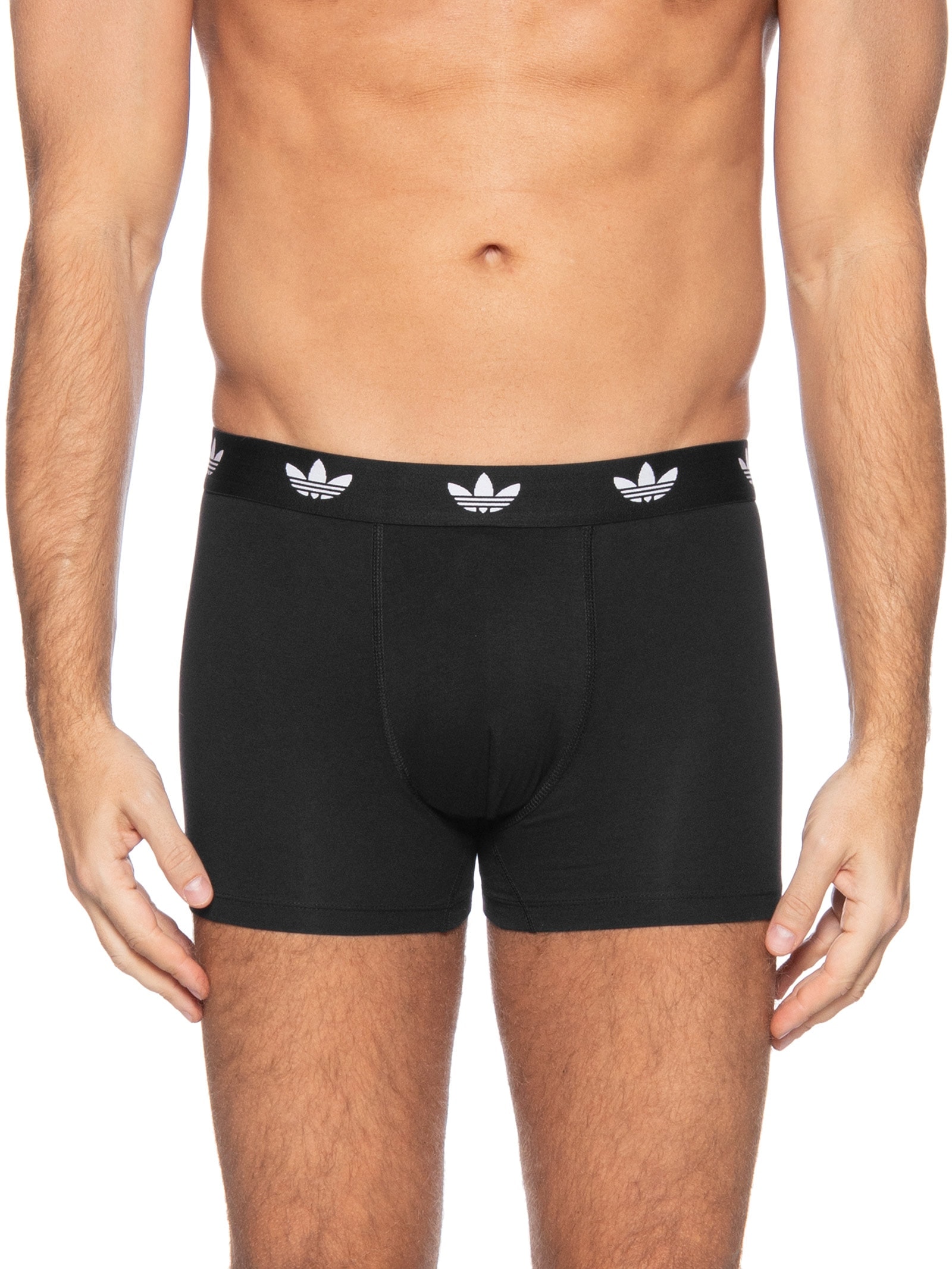 Kit De 3 Cuecas Trunk Comfort Flex Cotton Preto Adidas Originals Underwear