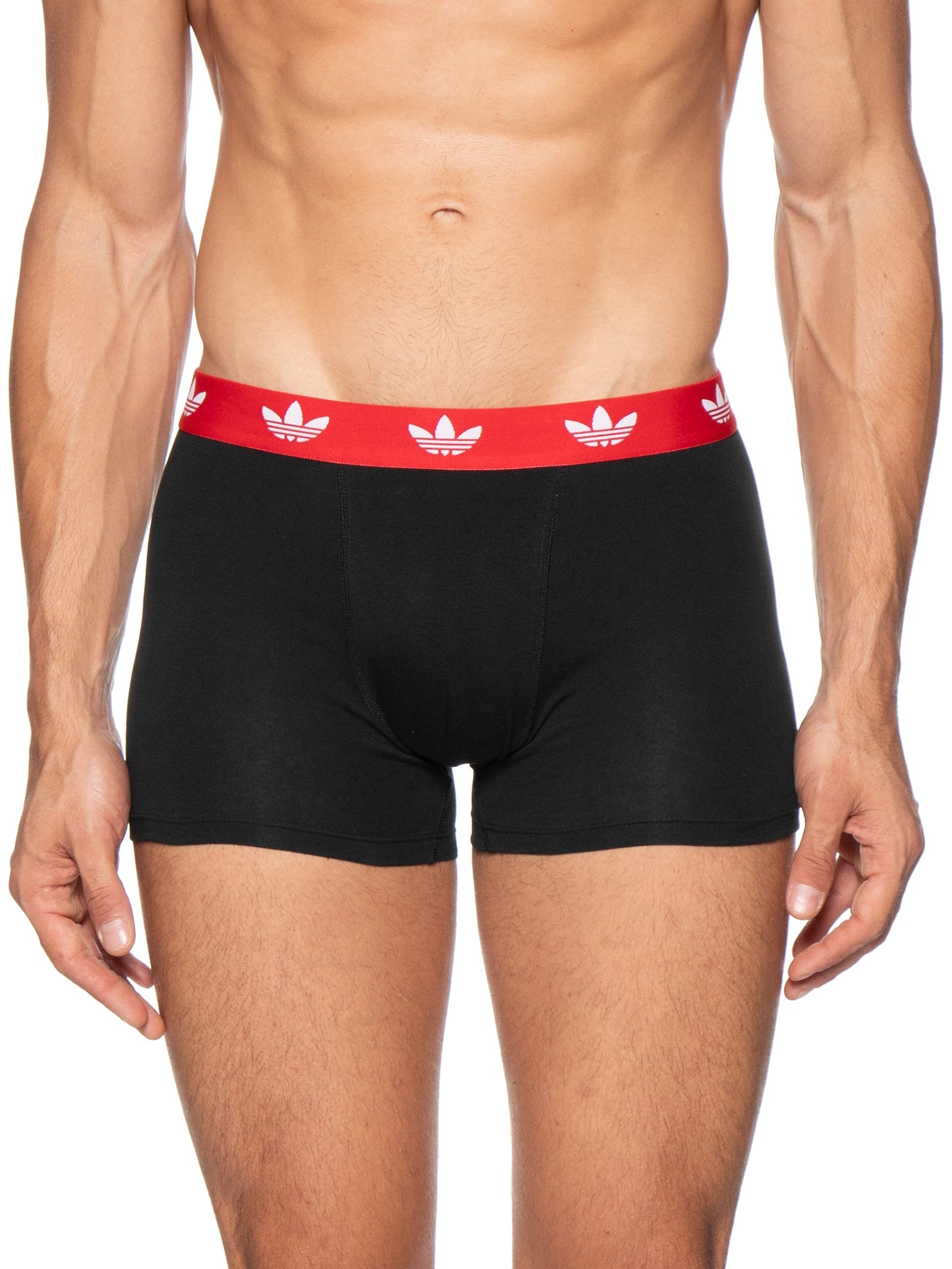 Kit De 3 Cuecas Trunk Comfort Flex Cotton Preto Adidas Originals Underwear