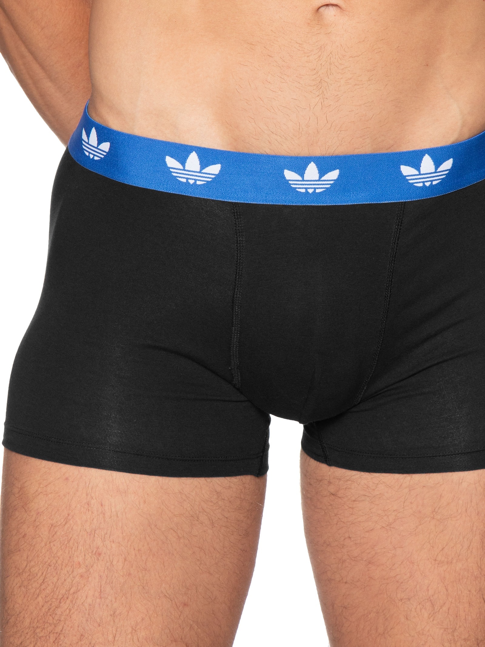 Kit De 3 Cuecas Trunk Comfort Flex Cotton Preto Adidas Originals Underwear