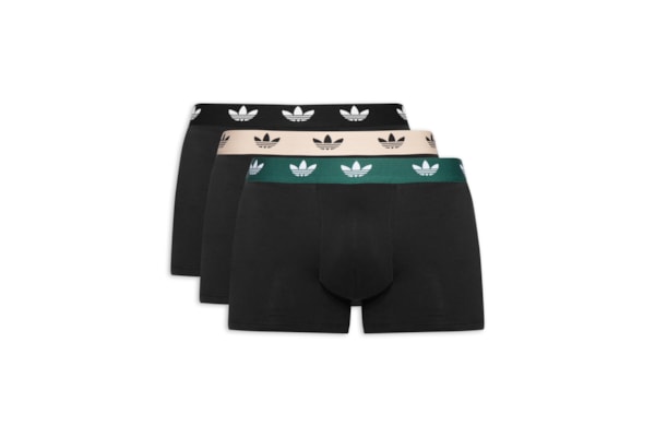 Kit De 3 Cuecas Trunk Comfort Flex Cotton - Preto