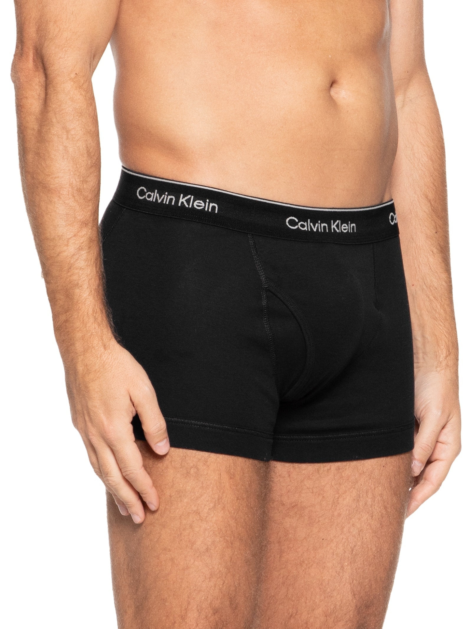 Kit De 3 Cuecas Trunk De Cotton Ribana Calvin Klein Underwear