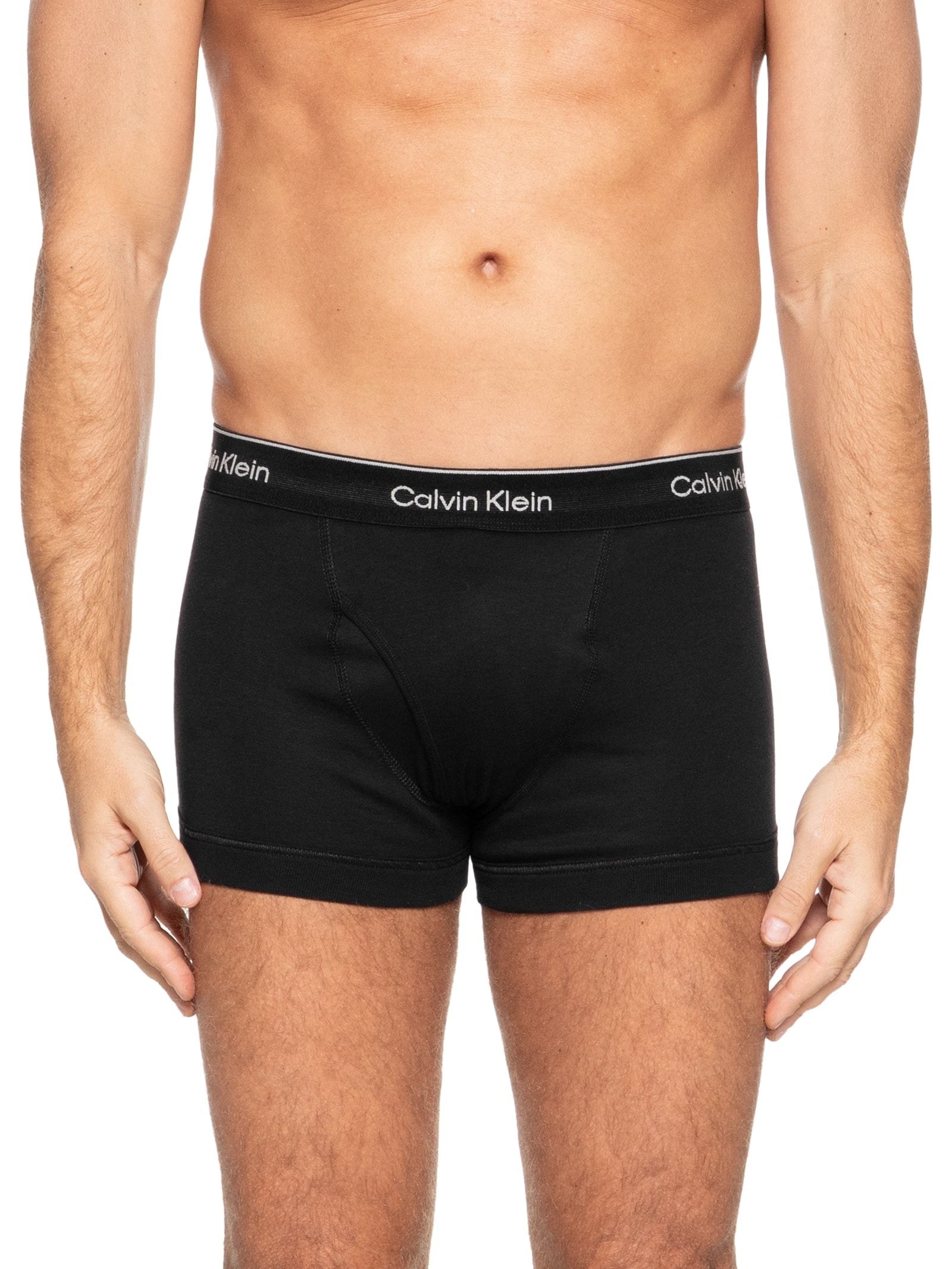 Kit De 3 Cuecas Trunk De Cotton Ribana Calvin Klein Underwear