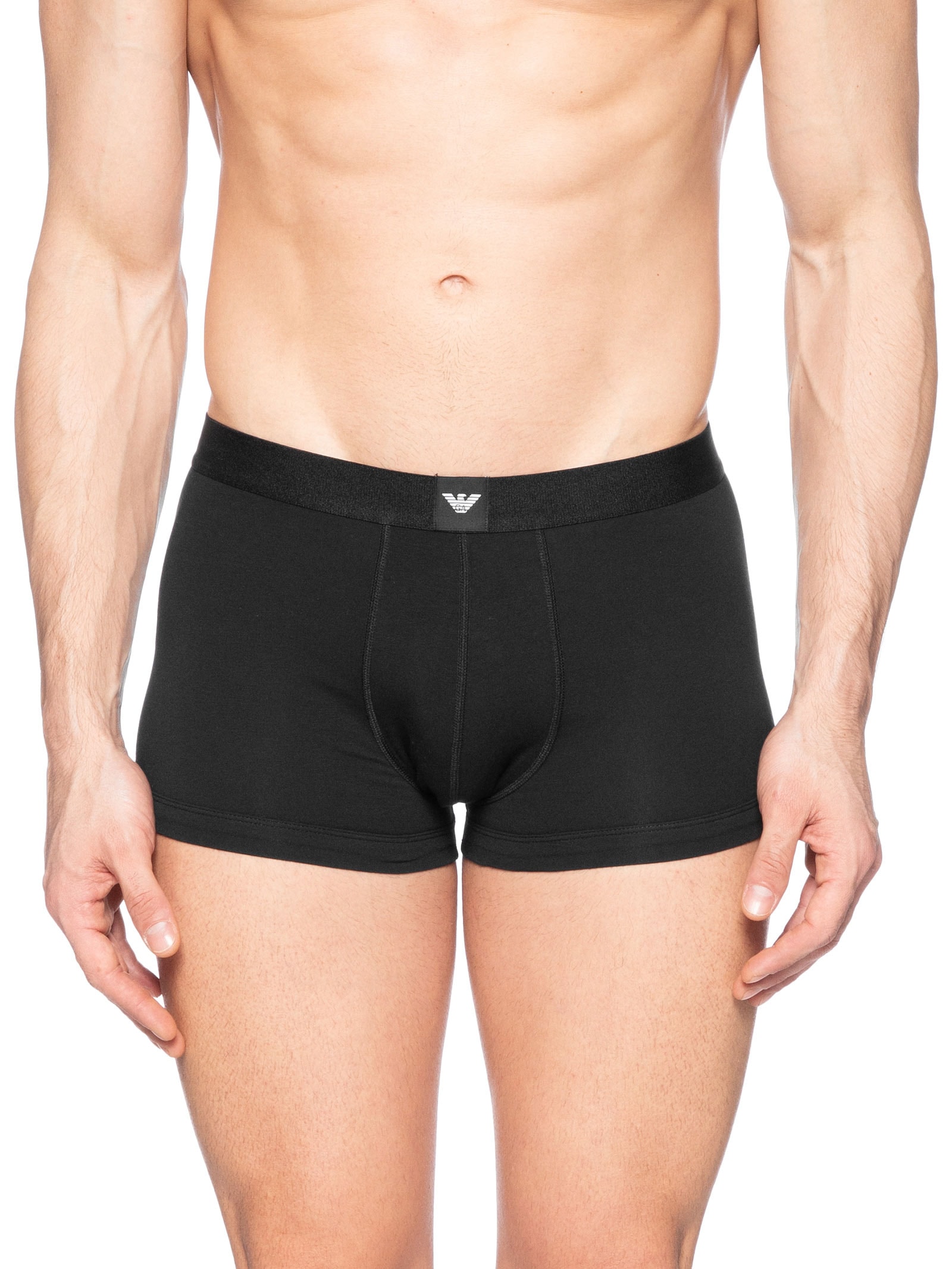 Kit De 3 Cuecas Trunk Preto Emporio Armani Bodywear