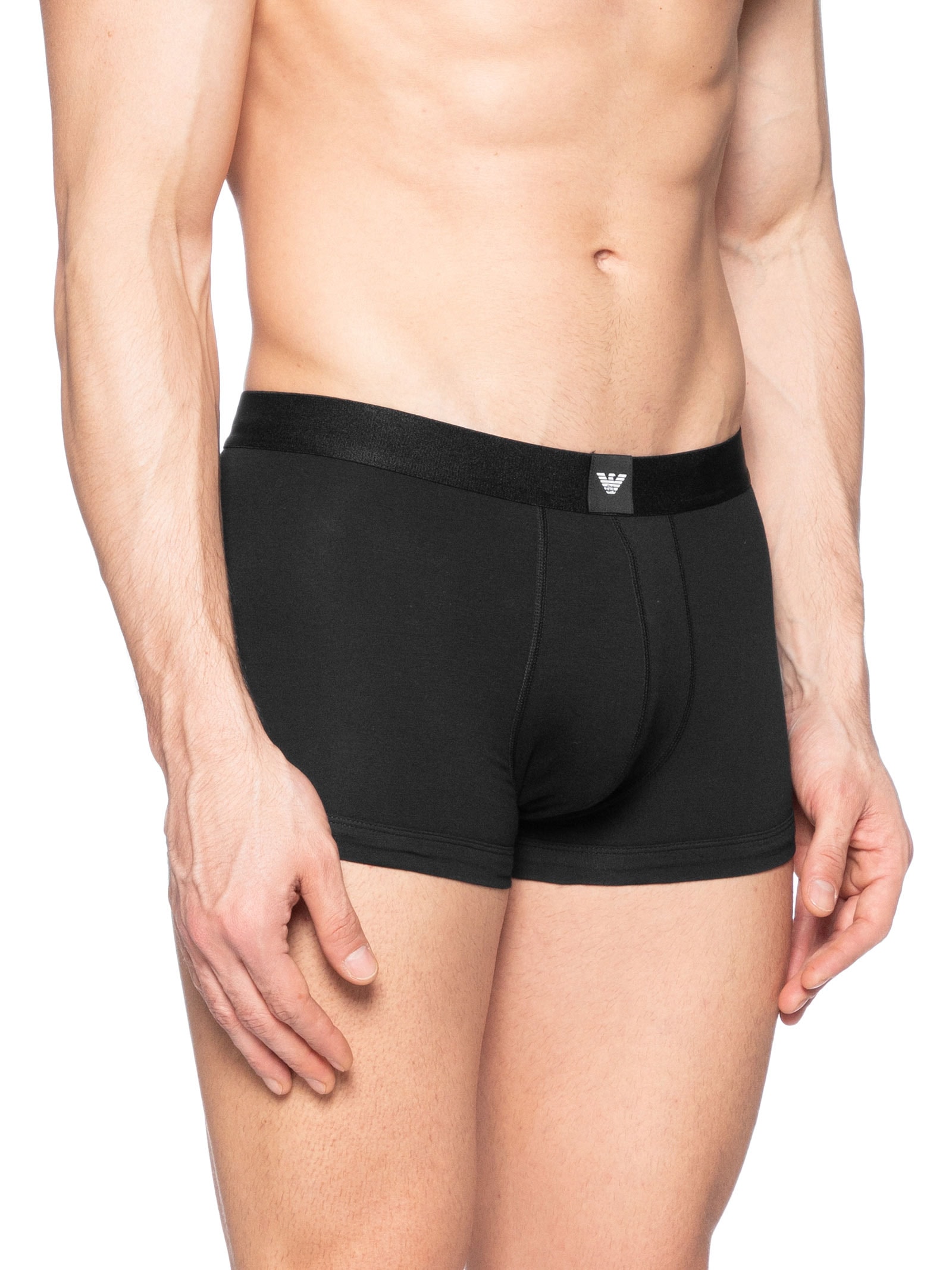 Kit De 3 Cuecas Trunk Preto Emporio Armani Bodywear