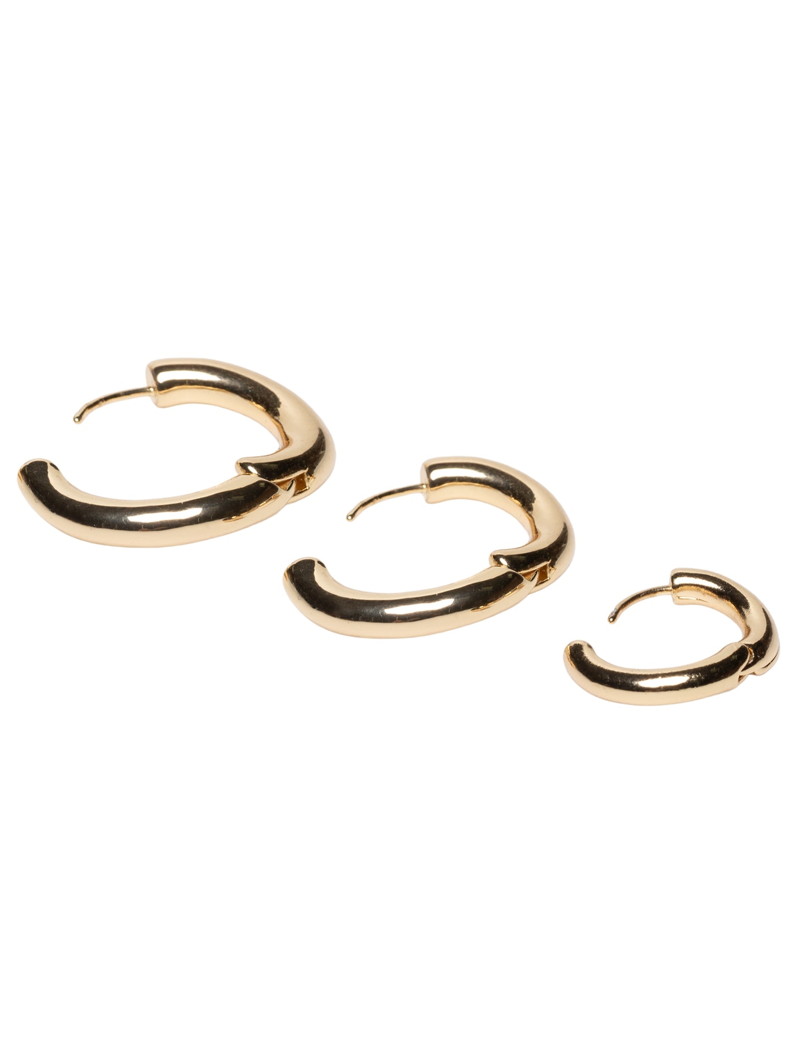 Kit De Brincos Femininos Argolas Básicas Dourado Basiq
