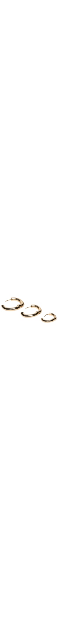 Kit De Brincos Femininos Argolas Básicas - Dourado