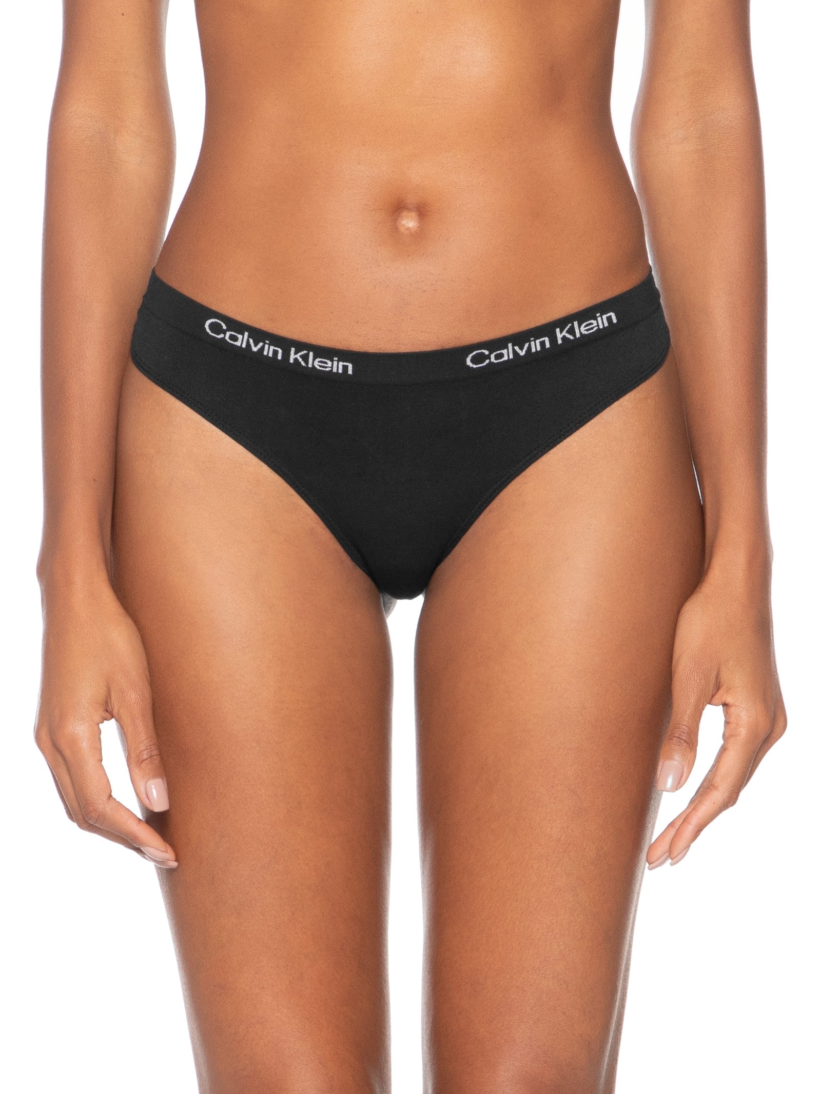Kit De Calcinha Fio Dental Microfibra Seamless 2 Peças Calvin Klein Underwear