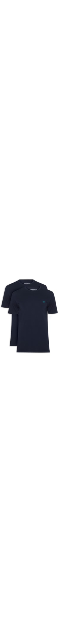 Kit De Camiseta Masculina 2 Peças - Azul