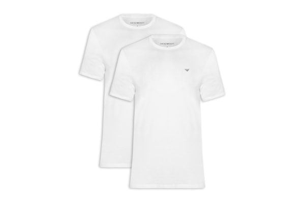 Kit De Camiseta Masculina 2 Peças Mc Parte Alta - Branco
