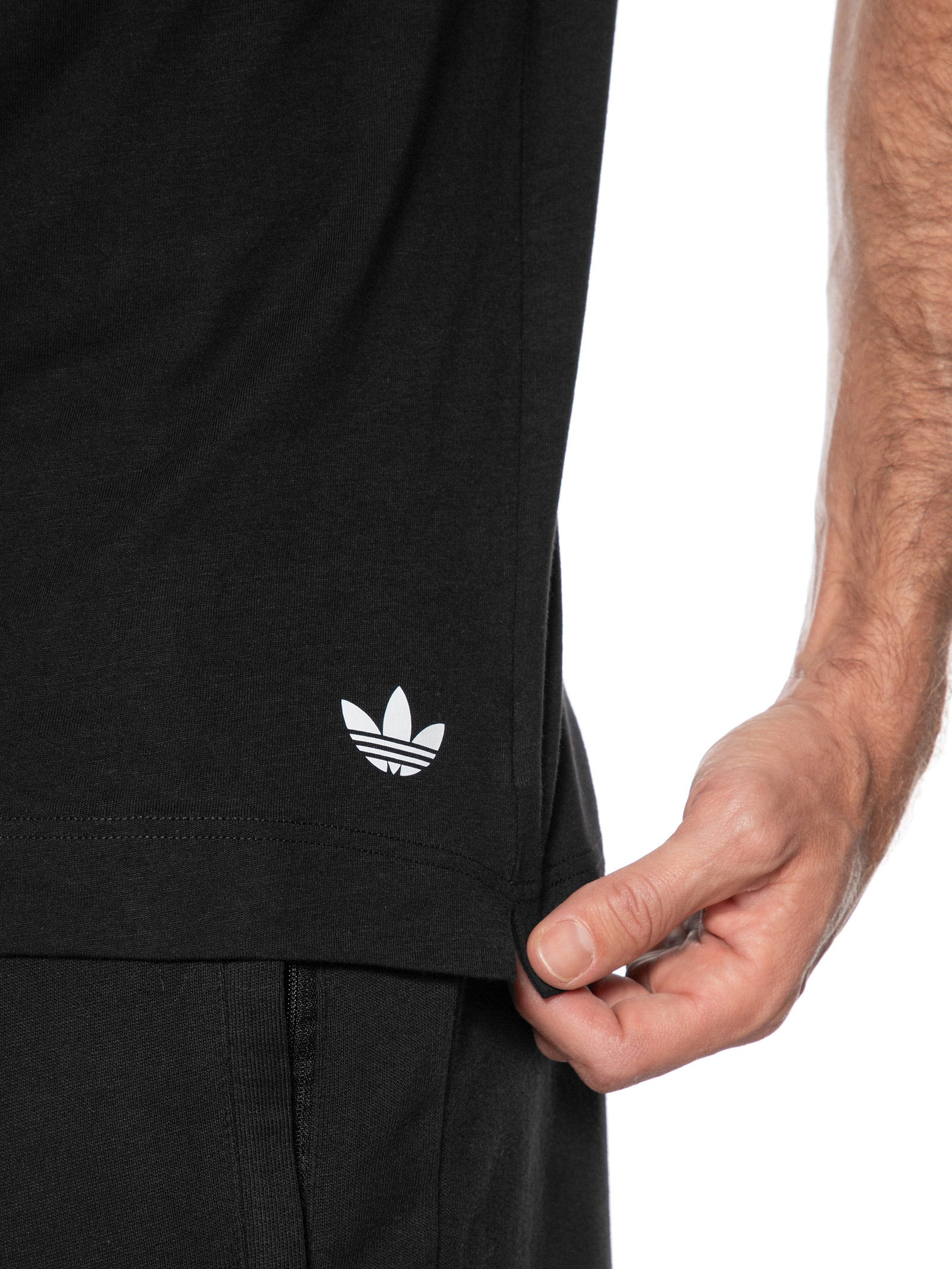 Kit de Camisetas Comfort Core Cotton Preto Adidas Originals Underwear
