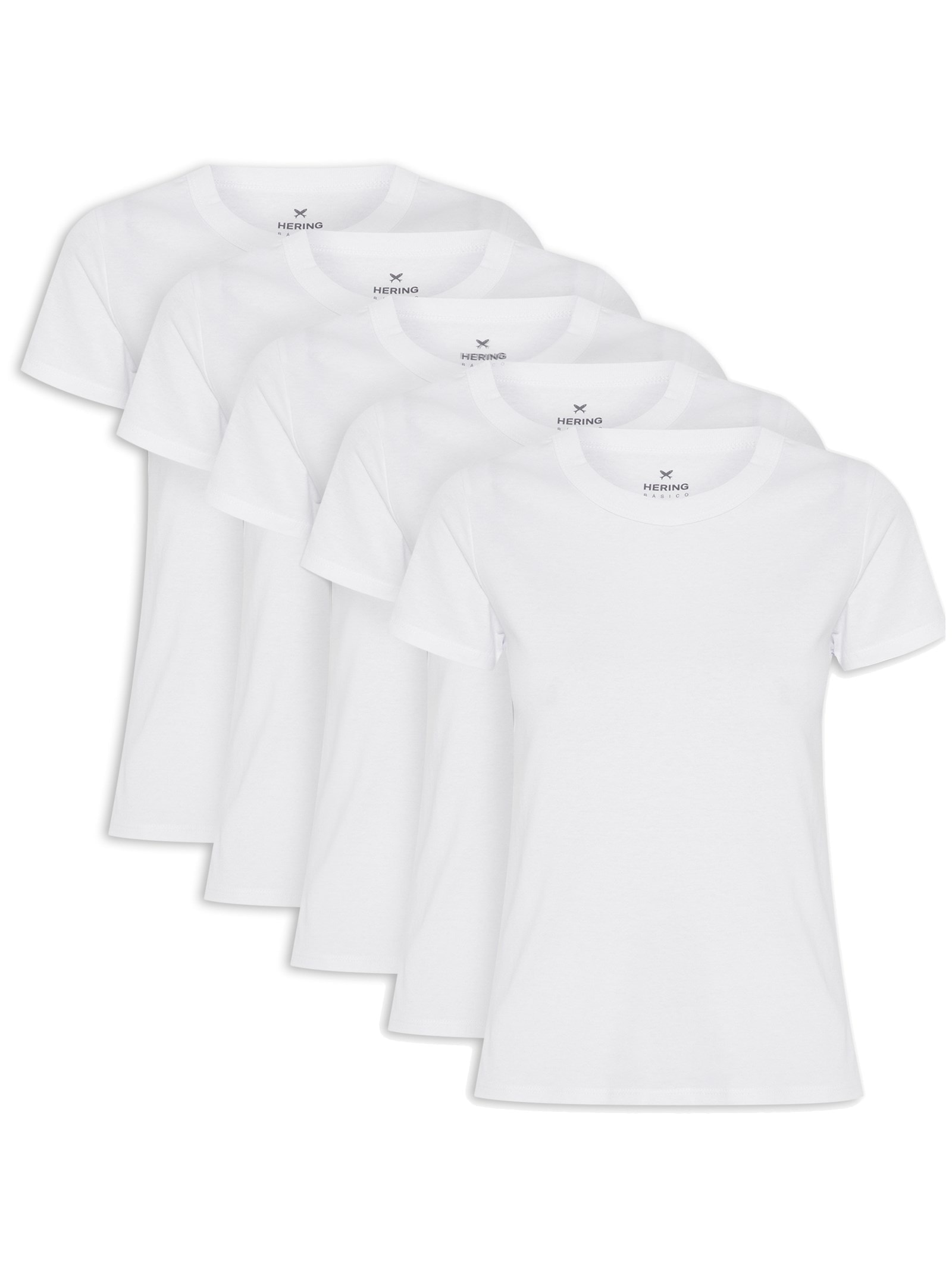 Kit De Camisetas Femininas 5 peças  Hering