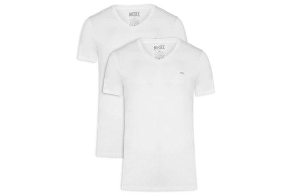 Kit De Camisetas Masculina 2 Peças - Branco