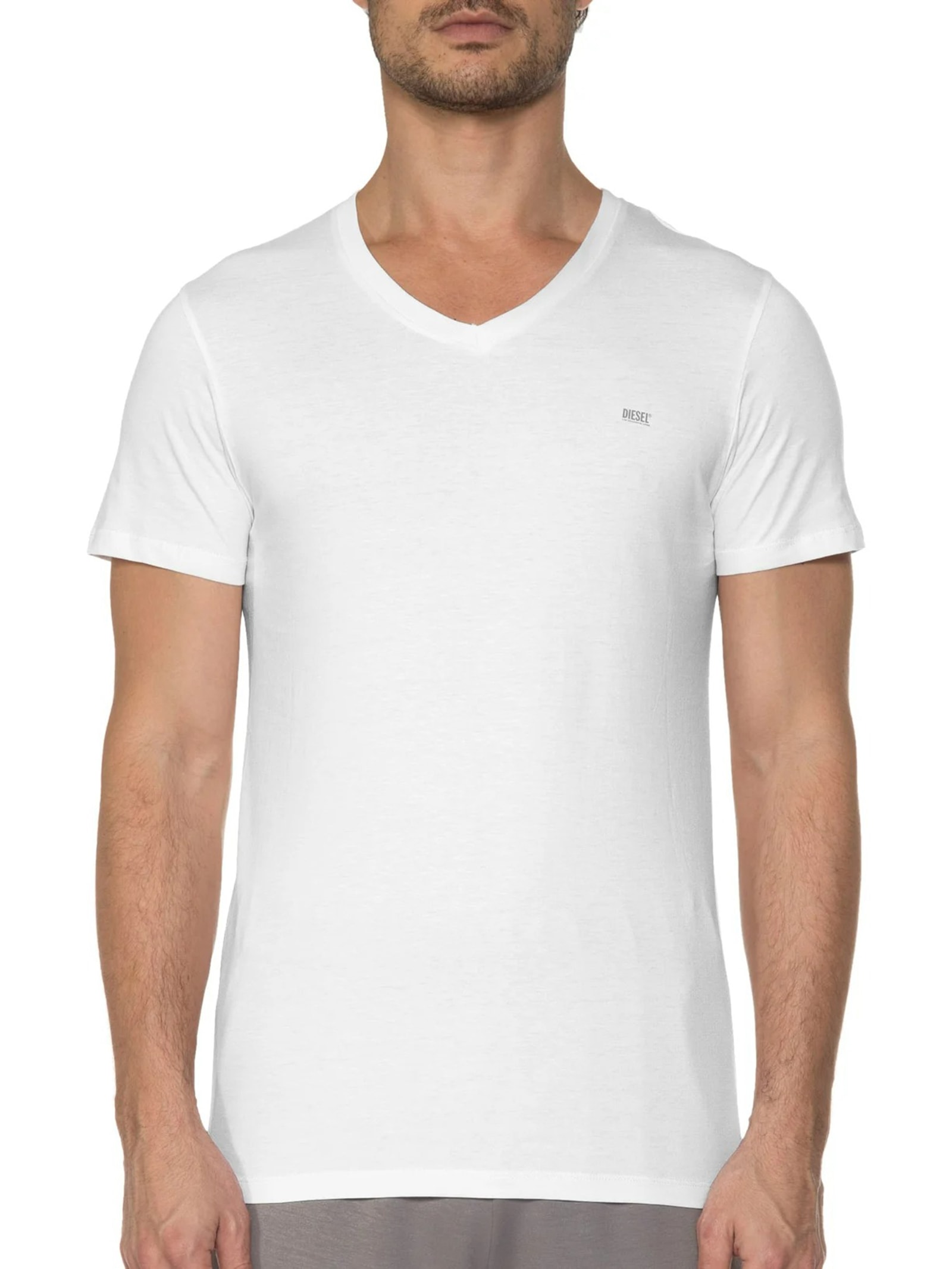 Kit De Camisetas Masculina 2 Peças Branco Diesel