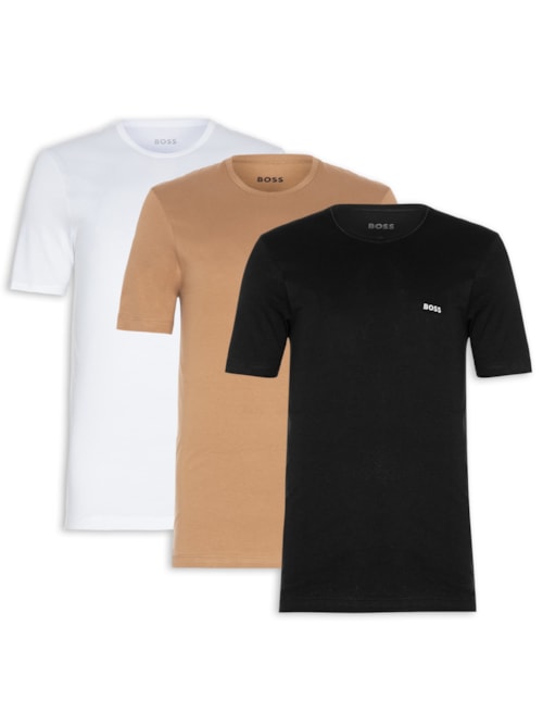 Kit De Camisetas Masculina 3 Peças Classic